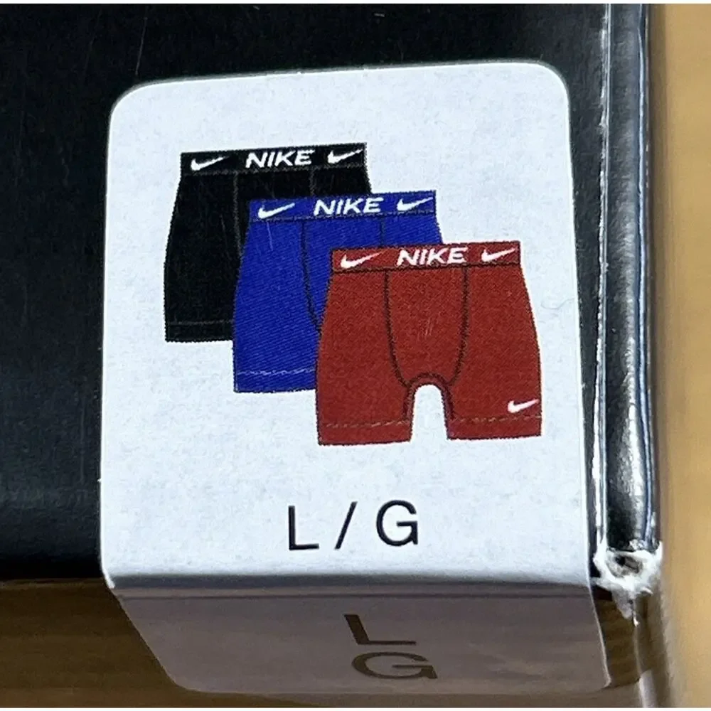Nike Essential Micro Boxer Brief Men’s Size L Large Waist 36-38” Dri-Fit 3 Pack